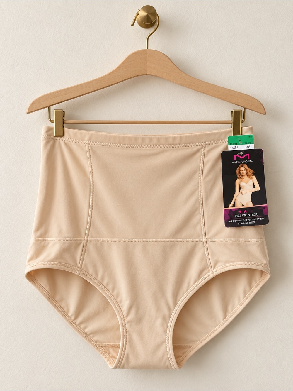 New Maidenform Women’s Firm Control Hi-Waist Shapewear Brief L NWT (Retail $40